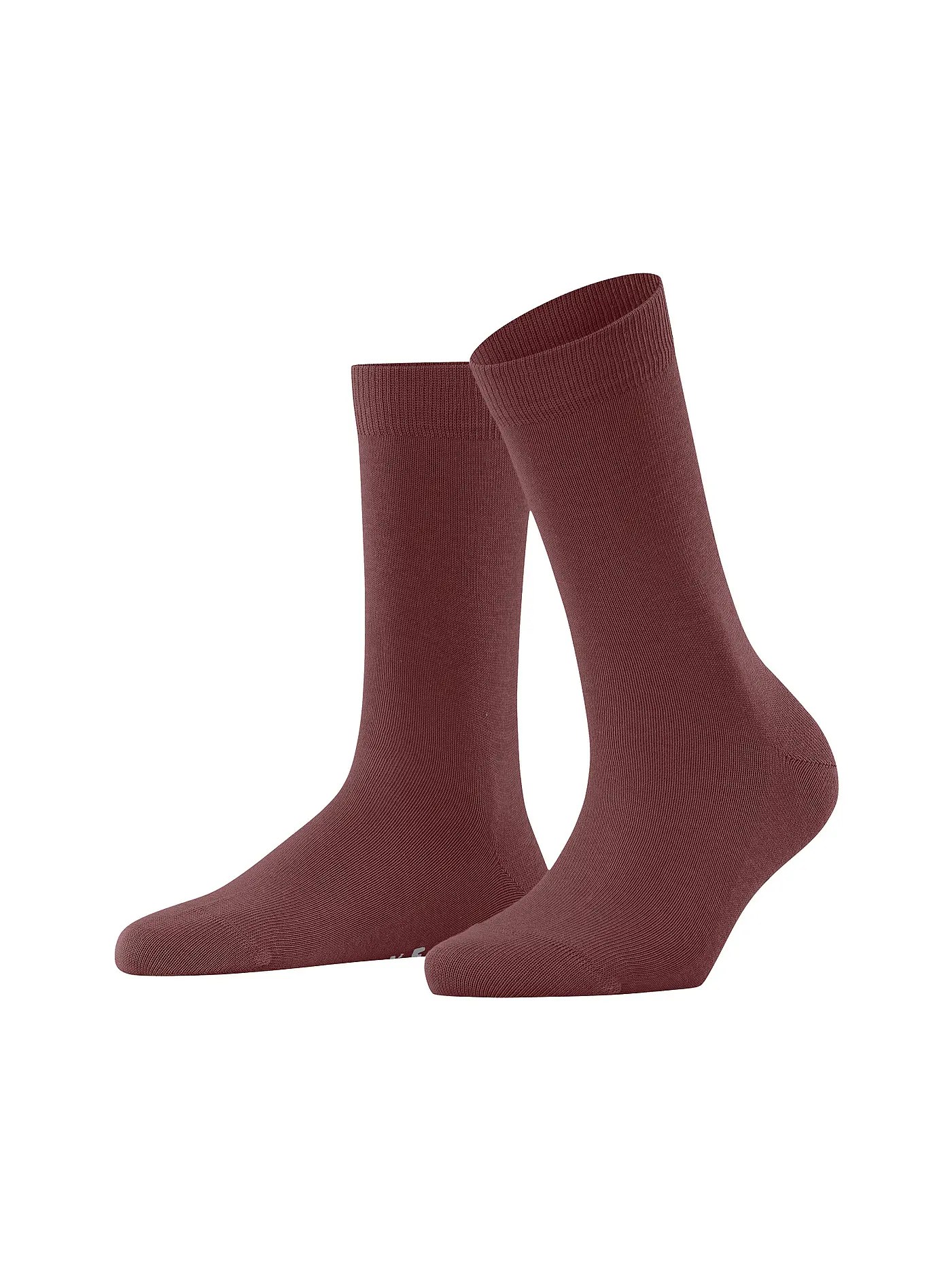 FALKE | Socken Family anthra.mel | dunkelrot